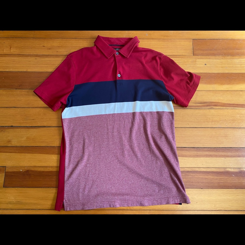 Banana Republic Men’s Polo Shirt - Slim Fit, Large, Red